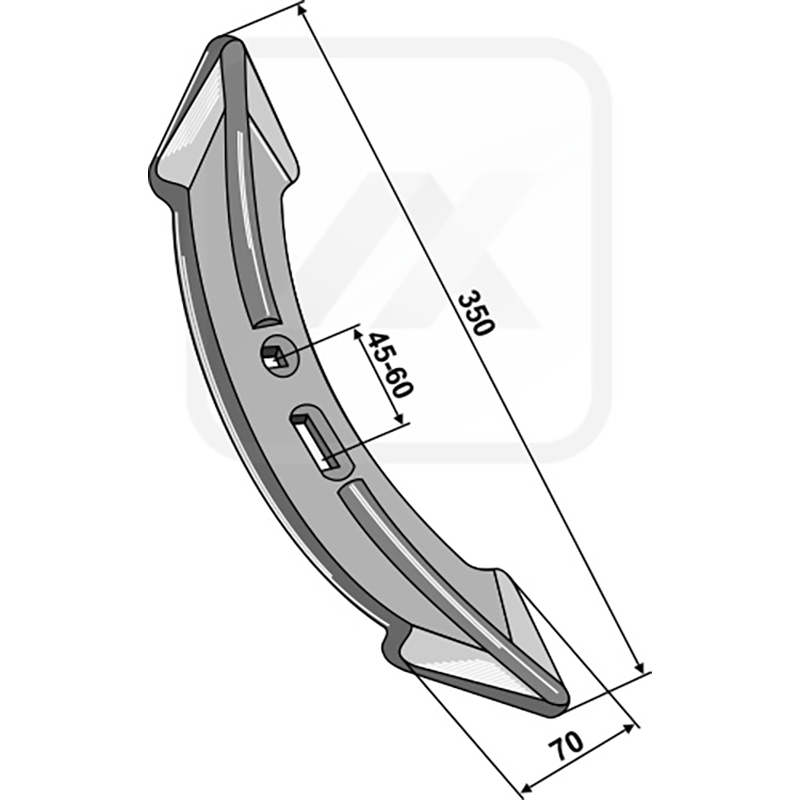 Landwirtschaft Bodenbearbeitung Grubber Schare & Leitbleche Schar 