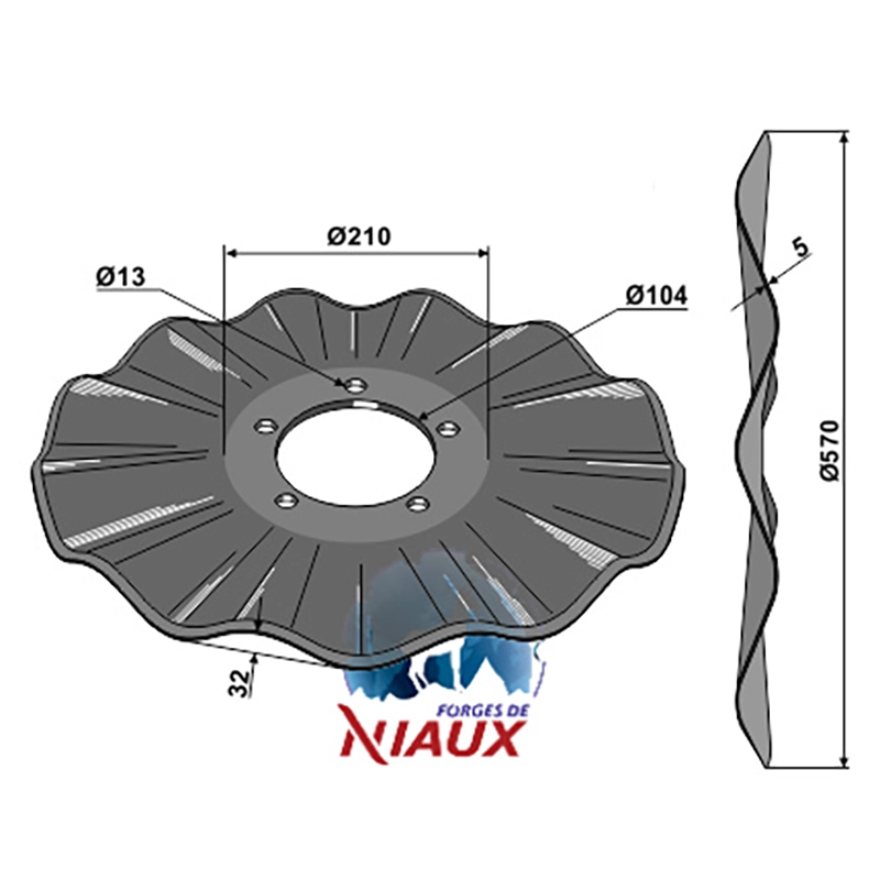 Landwirtschaft Bodenbearbeitung Scheibeneggen Scheibe gewellt Salford