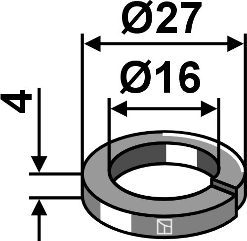 IHOF Federring Ø27x4xØ16
