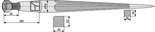 IHOF Frontladerzinken 1250mm