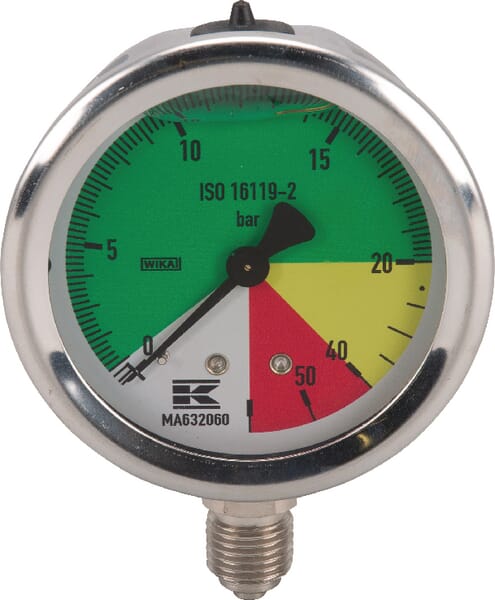 Manometer 63 1/4"unt.AHL-fest MA632060