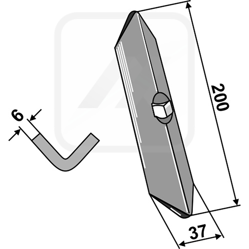 Landwirtschaft Bodenbearbeitung Grubber Schare & Leitbleche Gerades Schar Amazone / BBG