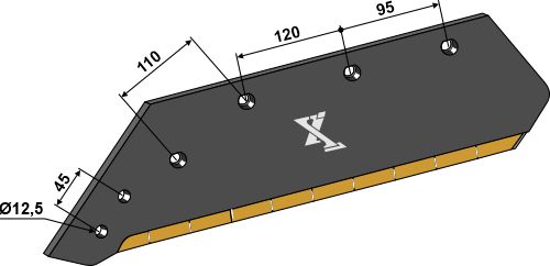 IHOF Wechselspitzenschar - 16'' - links - Hartmetall