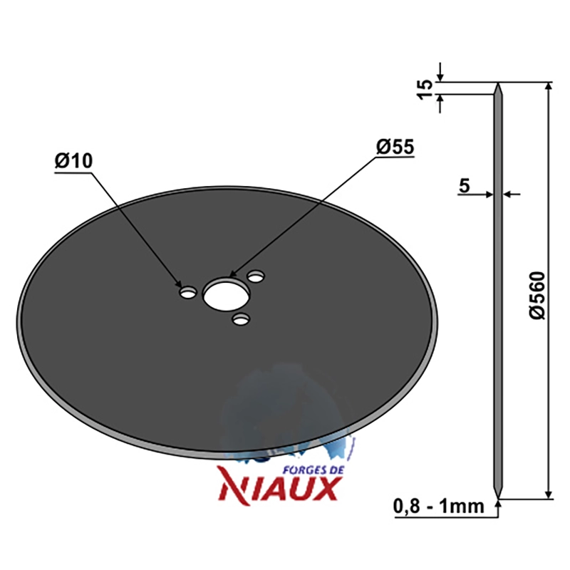 Landwirtschaft Bodenbearbeitung Scheibeneggen Sechscheibe glatt Niaux