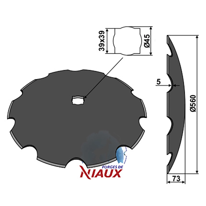 Landwirtschaft Bodenbearbeitung Scheibeneggen Scheibe gezackt Simba