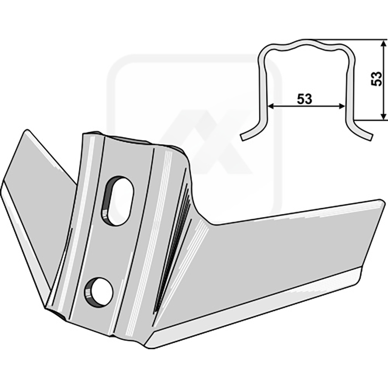 Landwirtschaft Bodenbearbeitung Grubber Schare & Leitbleche Flügelschar Kongskilde