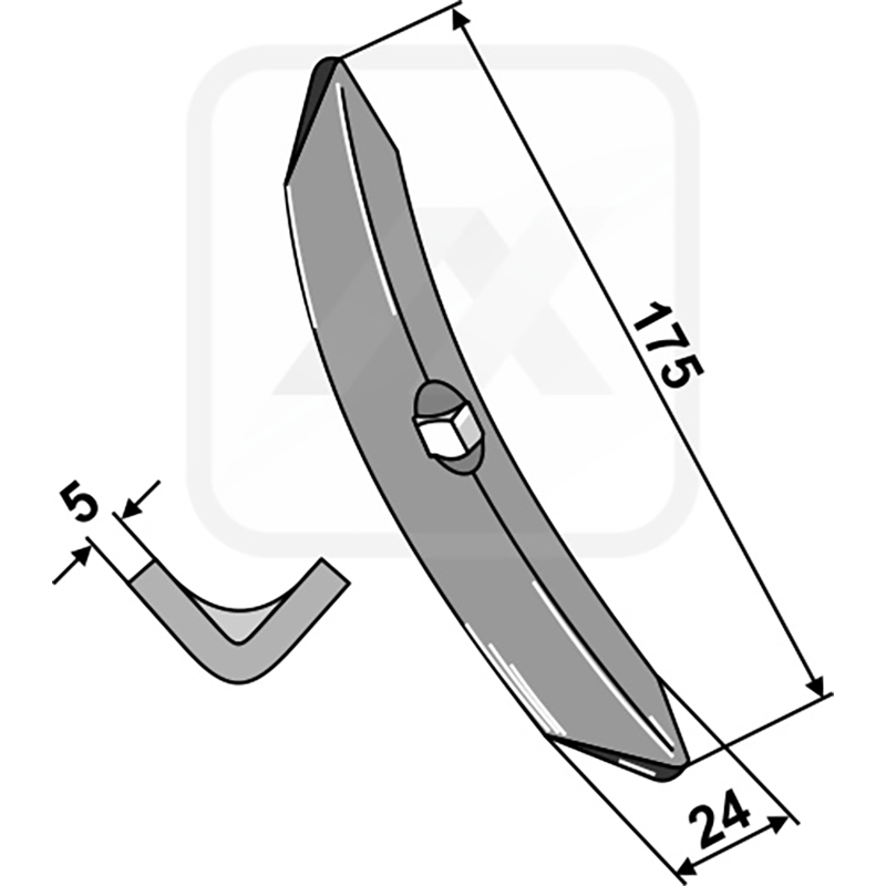 Landwirtschaft Bodenbearbeitung Grubber Schare & Leitbleche Schar 