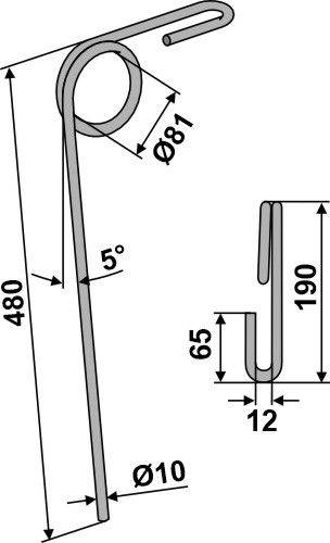 IHOF Striegelzinken Ø10mm
