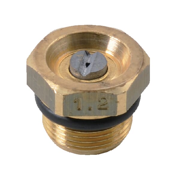 6818015 Flachstrahldüse Ø 1,2 mm Messing Flachstrahldüse Ø 1,2 mm Messing 6818015