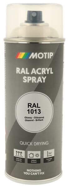 RAL 1013 Acrylspray Perlweiß