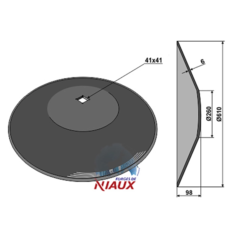 Landwirtschaft Bodenbearbeitung Scheibeneggen Scheibe glatt Niaux