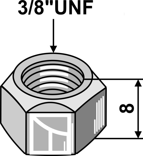IHOF Mutter 3/8''UNF