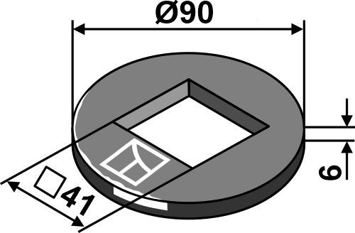 IHOF Einstellscheibe Ø90x6x41