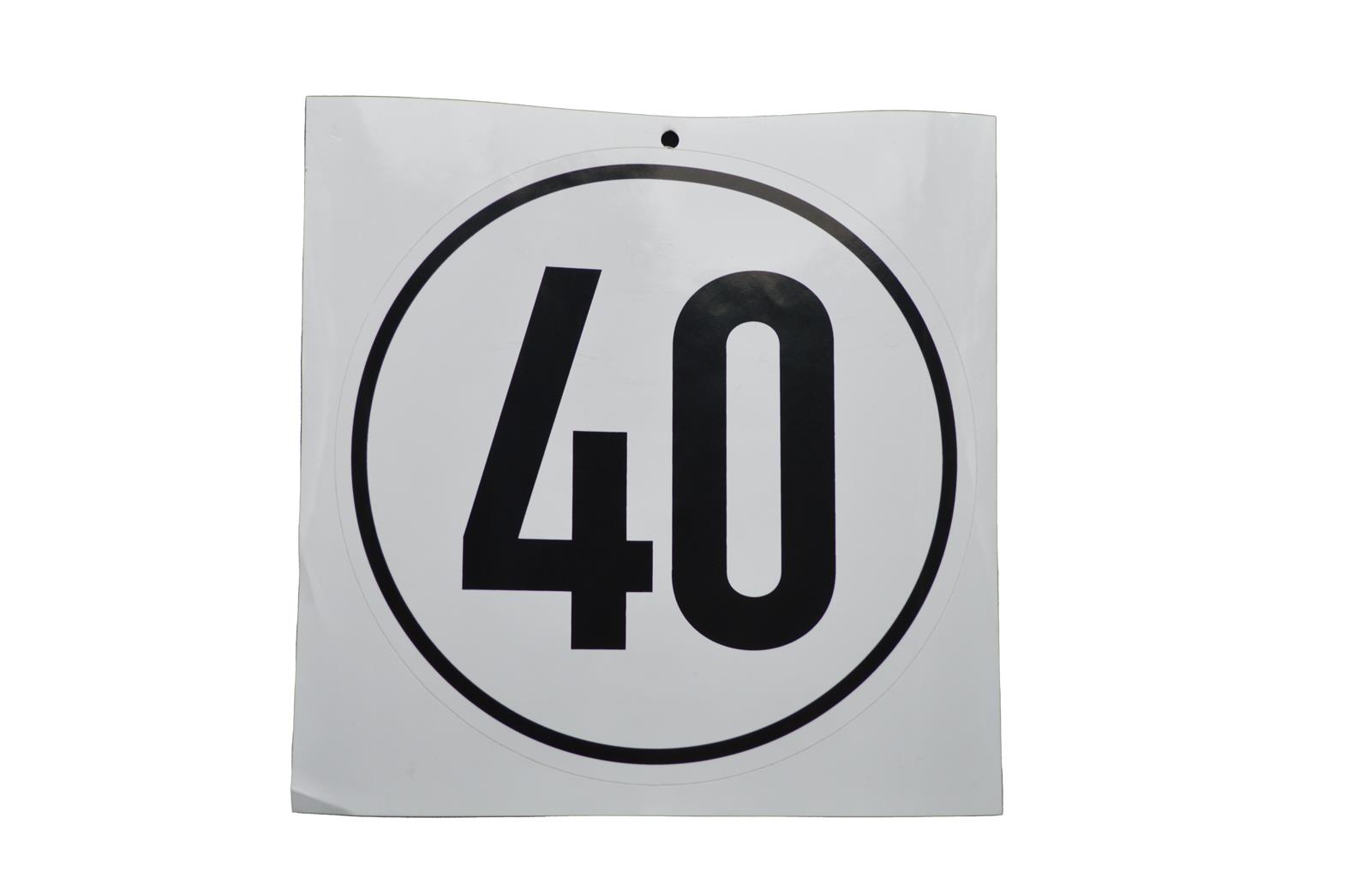 40KM/H AUFKLEBER 40KM/H AUFKLEBER