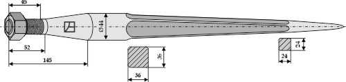 IHOF Frontladerzinken 910mm