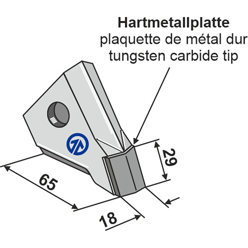 Landwirtschaft Bodenbearbeitung Grubber Schare & Leitbleche Wechselspitze - NUR Saat