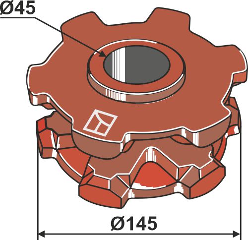 IHOF Nusskettenrad Ø 145