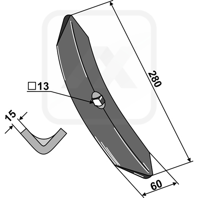 Landwirtschaft Bodenbearbeitung Grubber Schare & Leitbleche Schar 