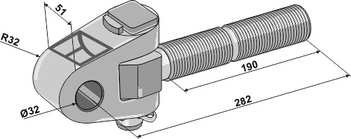 IHOF Gelenkkopf M36x3