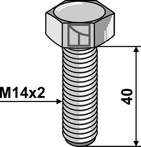 IHOF Sechskantschraube - M14