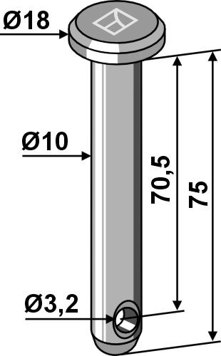 IHOF Splintbolzen Ø10x75