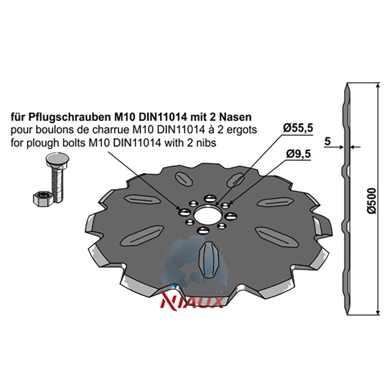 Landwirtschaft Bodenbearbeitung Scheibeneggen Sechscheibe gezackt Vogel & Noot