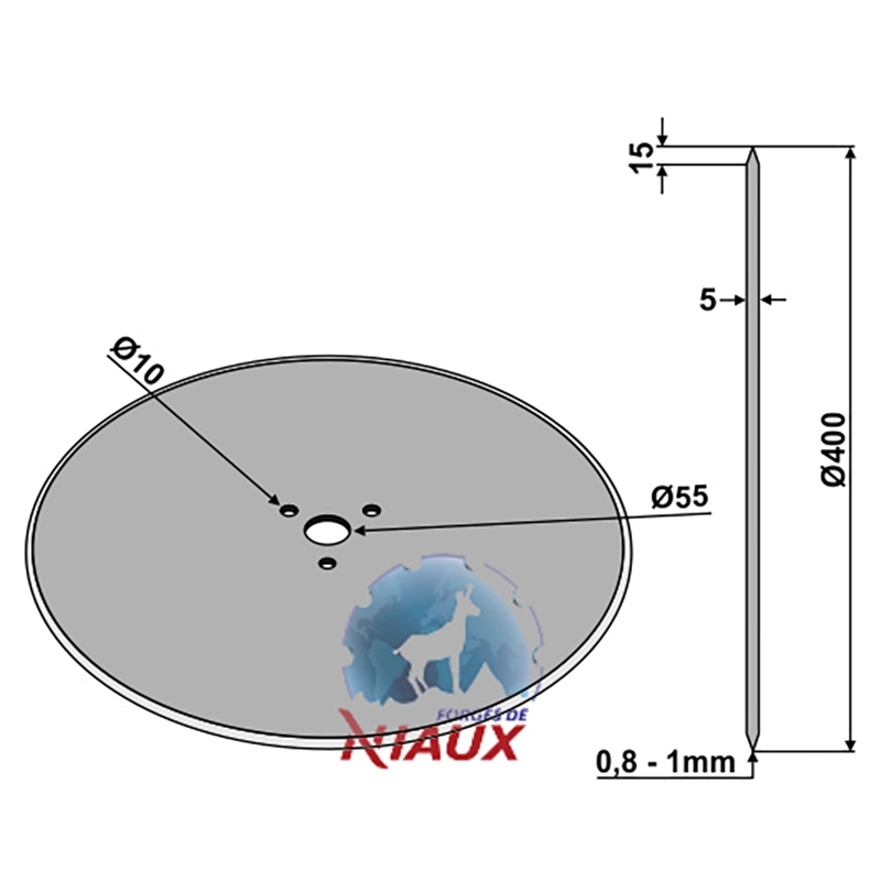 Landwirtschaft Bodenbearbeitung Scheibeneggen Sechscheibe glatt Niaux
