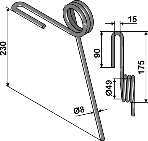 IHOF Striegelzinken Ø12mm