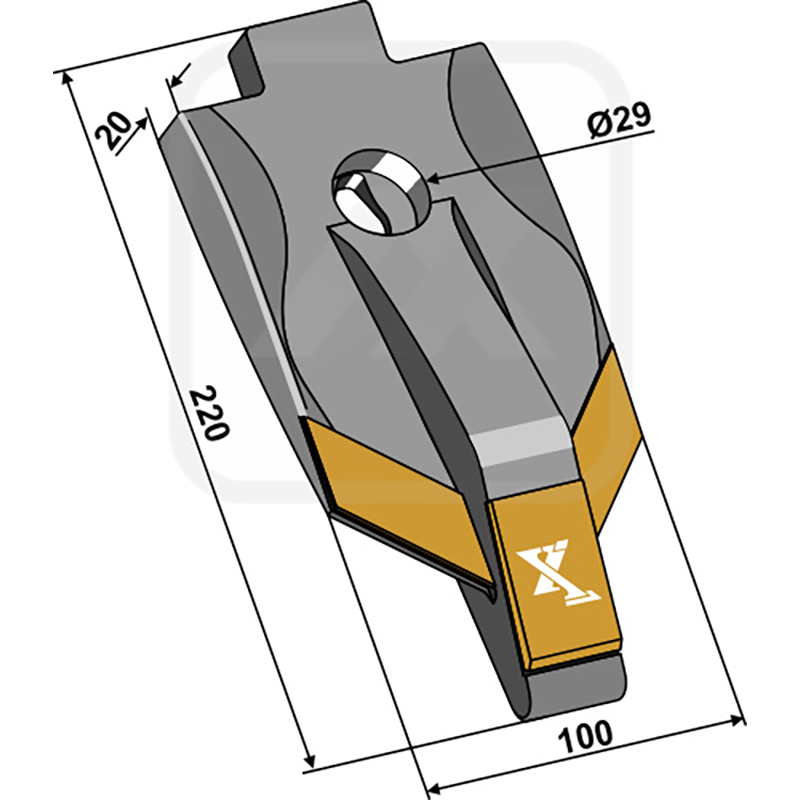 Landwirtschaft Bodenbearbeitung Grubber Schare & Leitbleche Scharspitze - Hartmetall Komet|Kerner
