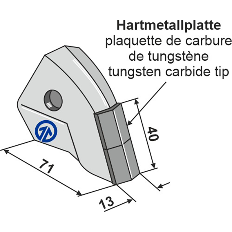 Landwirtschaft Bodenbearbeitung Grubber Schare & Leitbleche Wechselspitze - NUR Saat
