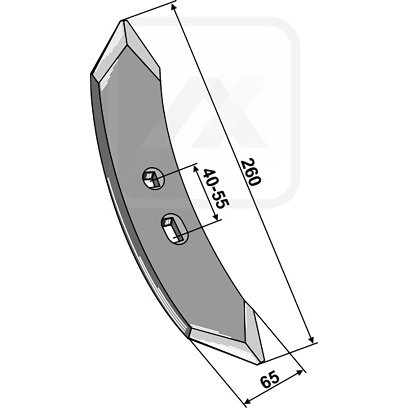Landwirtschaft Bodenbearbeitung Grubber Schare & Leitbleche Schar MF 2 1/2 Kverneland