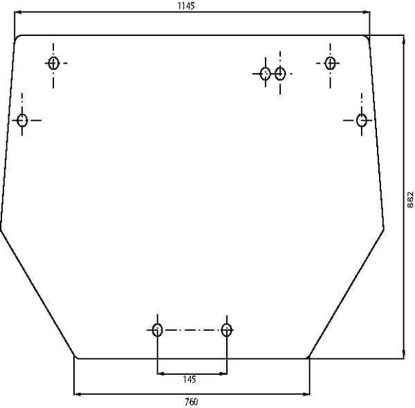 Kramp Heckscheibe oben 001062650N