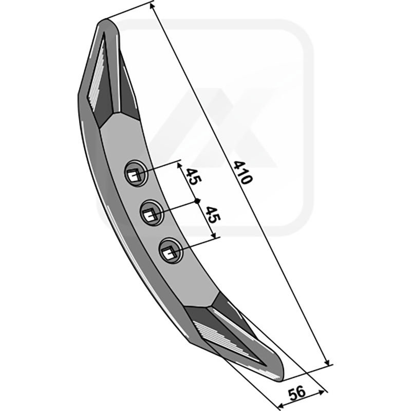 Landwirtschaft Bodenbearbeitung Grubber Schare & Leitbleche Spitzschar 