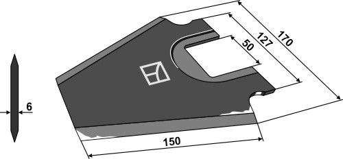 IHOF Ladewagenmesser 150mm