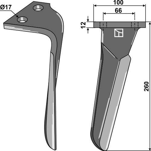 IHOF Kreiseleggenzinken 260mm, rechts