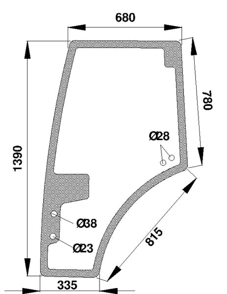 Kramp Türscheibe H816810030330N
