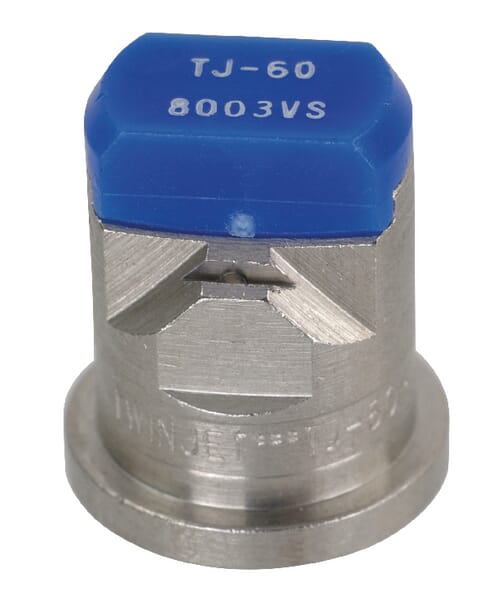 TJ608003VS Doppelflachstrahldüse TJ 80° blau V2A Doppelflachstrahldüse TJ 80° blau V2A TJ608003VS