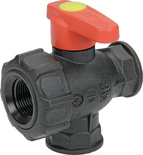 Kugelhahn 3/4" 3-Wege,durchgeh 45531113