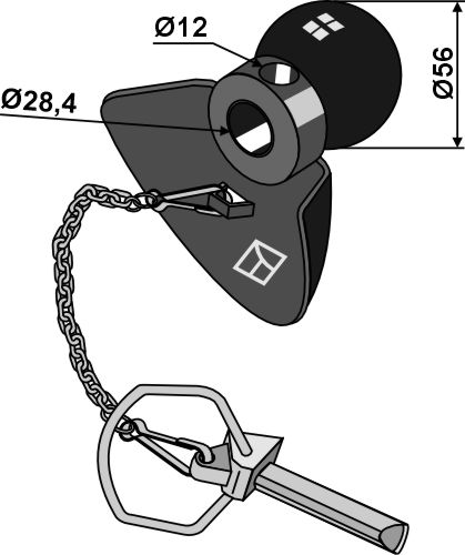 IHOF Fangprofil Kat.II und Klappsplint - BLACK LINE