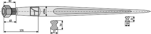 IHOF Frontladerzinken 1400mm