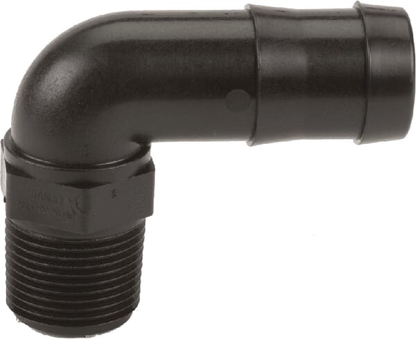 Schlauchtülle 3/4" AG NPT x 1" 90° HB07510090