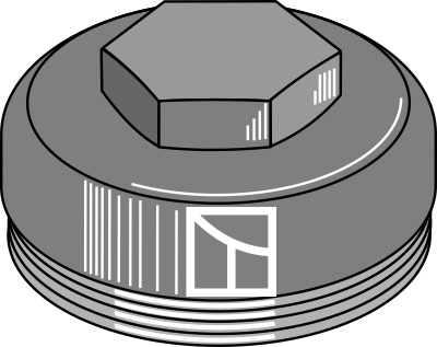 IHOF Gehäusedeckel - M79x1,5 - SW45