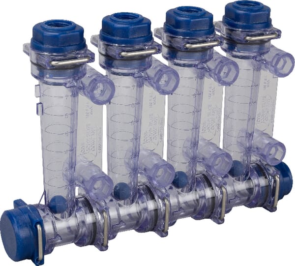 Durchflussmesser m. 4 Anschl. SMSS4