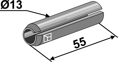 IHOF Spannstift - Ø13x55