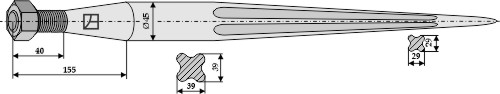 IHOF Frontladerzinken 1000mm