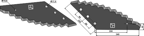 IHOF Futtermischwagenmesser - Hartmetallbeschichtet