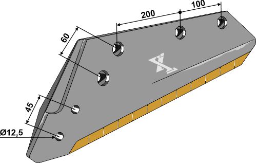 IHOF Wechselspitzenschar - 16'' - links - Hartmetall