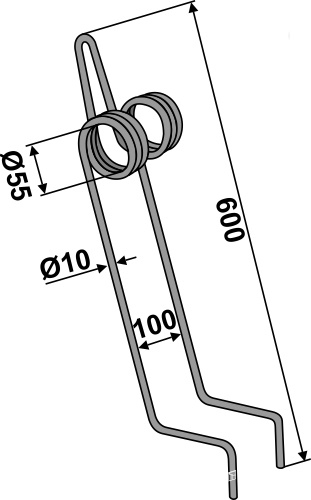 IHOF Striegelzinken Ø10mm