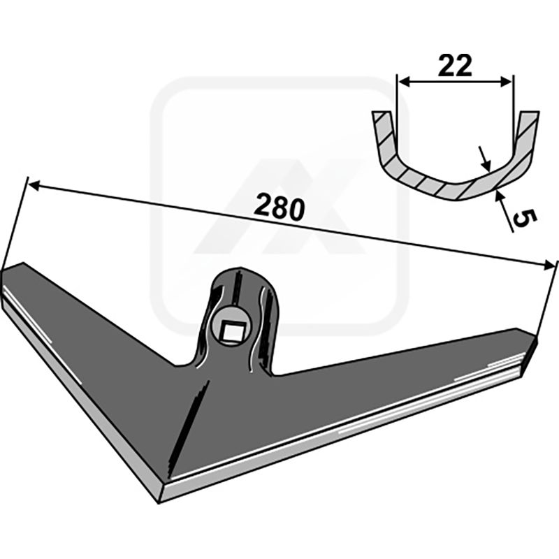 Landwirtschaft Bodenbearbeitung Grubber Schare & Leitbleche Gänsefussschar Lemken Kompaktor