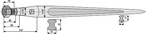 IHOF Frontladerzinken 1100mm
